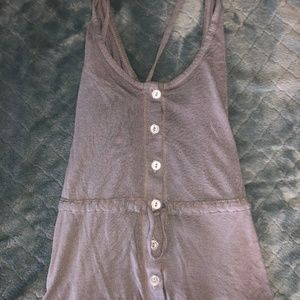 Grey cropped tank
